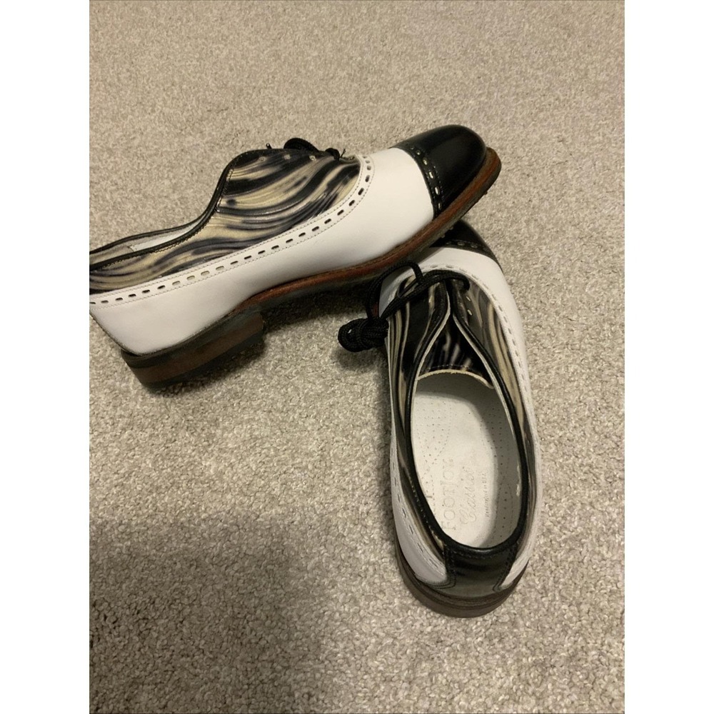 Women's Foot joy Leather Golf Shoes 5 1/2 | M3 Style 90264 | 23986D 4 | 2 Tone